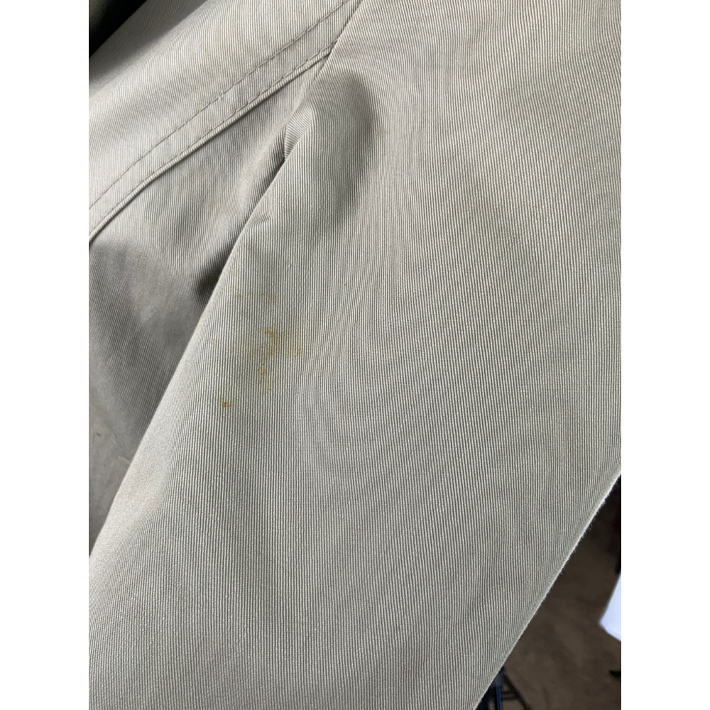 Zara Basic Womens Trench Coat Sz Med Beige Double Breasted Collard Neck Corpcore - Picture 12 of 16